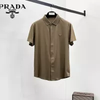 Cheap Prada Shirts Short Sleeved For Men #1321414 Replica Wholesale [$52.00 USD] [ITEM#1321414] on Replica Prada Shirts