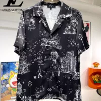 Cheap Louis Vuitton LV Tracksuits Short Sleeved For Men #1321430 Replica Wholesale [$76.00 USD] [ITEM#1321430] on Replica Louis Vuitton LV Tracksuits