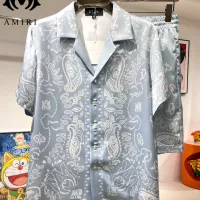 Cheap Amiri Tracksuits Short Sleeved For Men #1321441 Replica Wholesale [$76.00 USD] [ITEM#1321441] on Replica Amiri Tracksuits