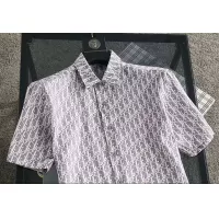 Cheap Christian Dior Shirts Short Sleeved For Men #1321458 Replica Wholesale [$36.00 USD] [ITEM#1321458] on Replica Christian Dior Shirts