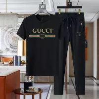 Cheap Gucci Tracksuits Short Sleeved For Men #1321631 Replica Wholesale [$64.00 USD] [ITEM#1321631] on Replica Gucci Tracksuits