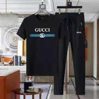 Cheap Gucci Tracksuits Short Sleeved For Men #1321634 Replica Wholesale [$64.00 USD] [ITEM#1321634] on Replica Gucci Tracksuits