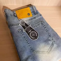 Cheap Chrome Hearts Jeans For Men #1321987 Replica Wholesale [$48.00 USD] [ITEM#1321987] on Replica Chrome Hearts Jeans