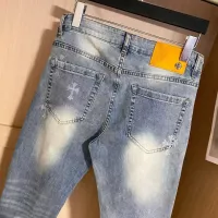 Cheap Chrome Hearts Jeans For Men #1321987 Replica Wholesale [$48.00 USD] [ITEM#1321987] on Replica Chrome Hearts Jeans