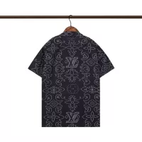 Cheap Louis Vuitton LV Shirts Short Sleeved For Men #1322759 Replica Wholesale [$32.00 USD] [ITEM#1322759] on Replica Louis Vuitton LV Shirts