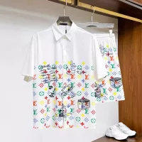 Cheap Louis Vuitton LV Tracksuits Short Sleeved For Men #1322991 Replica Wholesale [$76.00 USD] [ITEM#1322991] on Replica Louis Vuitton LV Tracksuits