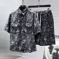Cheap Louis Vuitton LV Tracksuits Short Sleeved For Men #1322995 Replica Wholesale [$82.00 USD] [ITEM#1322995] on Replica Louis Vuitton LV Tracksuits