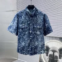 Cheap Louis Vuitton LV Tracksuits Short Sleeved For Men #1322996 Replica Wholesale [$82.00 USD] [ITEM#1322996] on Replica Louis Vuitton LV Tracksuits