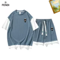 Cheap Fendi Tracksuits Short Sleeved For Men #1323661 Replica Wholesale [$48.00 USD] [ITEM#1323661] on Replica Fendi Tracksuits