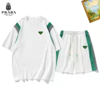 Cheap Prada Tracksuits Short Sleeved For Men #1323665 Replica Wholesale [$48.00 USD] [ITEM#1323665] on Replica Prada Tracksuits