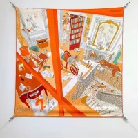 Cheap Hermes Silk Squares #1326150 Replica Wholesale [$64.00 USD] [ITEM#1326150] on Replica Hermes Scarf