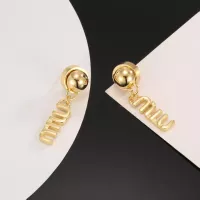 Cheap MIU MIU Earrings For Women #1326380 Replica Wholesale [$25.00 USD] [ITEM#1326380] on Replica MIU MIU Earrings