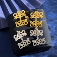 Cheap LOEWE Earrings In Silver For Women #1327461 Replica Wholesale [$29.00 USD] [ITEM#1327461] on Replica LOEWE Earrings