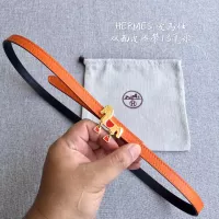 Cheap Hermes AAA Quality Belts In 1.3cm For Women #1327561 Replica Wholesale [$52.00 USD] [ITEM#1327561] on Replica Hermes AAA Quality Belts