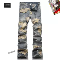 Cheap Balmain Jeans For Men #1328232 Replica Wholesale [$48.00 USD] [ITEM#1328232] on Replica Balmain Jeans