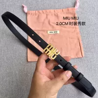 Cheap MIU MIU AAA Quality Belts In 2.0cm For Women #1328553 Replica Wholesale [$52.00 USD] [ITEM#1328553] on Replica MIU MIU AAA Quality Belts