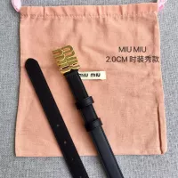 Cheap MIU MIU AAA Quality Belts In 2.0cm For Women #1328553 Replica Wholesale [$52.00 USD] [ITEM#1328553] on Replica MIU MIU AAA Quality Belts
