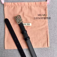Cheap MIU MIU AAA Quality Belts In 2.0cm For Women #1328554 Replica Wholesale [$52.00 USD] [ITEM#1328554] on Replica MIU MIU AAA Quality Belts