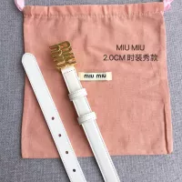 Cheap MIU MIU AAA Quality Belts In 2.0cm For Women #1328556 Replica Wholesale [$52.00 USD] [ITEM#1328556] on Replica MIU MIU AAA Quality Belts