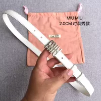 Cheap MIU MIU AAA Quality Belts In 2.0cm For Women #1328557 Replica Wholesale [$52.00 USD] [ITEM#1328557] on Replica MIU MIU AAA Quality Belts