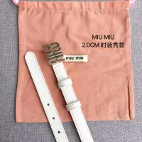 Cheap MIU MIU AAA Quality Belts In 2.0cm For Women #1328557 Replica Wholesale [$52.00 USD] [ITEM#1328557] on Replica MIU MIU AAA Quality Belts