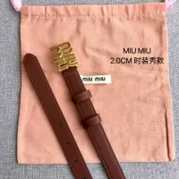 Cheap MIU MIU AAA Quality Belts In 2.0cm For Women #1328560 Replica Wholesale [$52.00 USD] [ITEM#1328560] on Replica MIU MIU AAA Quality Belts