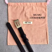 Cheap MIU MIU AAA Quality Belts In 2.0cm For Women #1328564 Replica Wholesale [$52.00 USD] [ITEM#1328564] on Replica MIU MIU AAA Quality Belts
