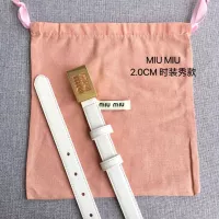 Cheap MIU MIU AAA Quality Belts In 2.0cm For Women #1328567 Replica Wholesale [$52.00 USD] [ITEM#1328567] on Replica MIU MIU AAA Quality Belts