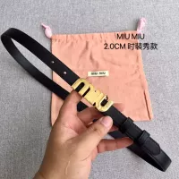 Cheap MIU MIU AAA Quality Belts In 2.0cm For Women #1328573 Replica Wholesale [$52.00 USD] [ITEM#1328573] on Replica MIU MIU AAA Quality Belts
