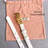 Cheap MIU MIU AAA Quality Belts In 2.0cm For Women #1328576 Replica Wholesale [$52.00 USD] [ITEM#1328576] on Replica MIU MIU AAA Quality Belts