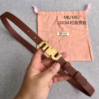 Cheap MIU MIU AAA Quality Belts In 2.0cm For Women #1328579 Replica Wholesale [$52.00 USD] [ITEM#1328579] on Replica MIU MIU AAA Quality Belts