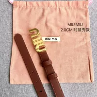 Cheap MIU MIU AAA Quality Belts In 2.0cm For Women #1328579 Replica Wholesale [$52.00 USD] [ITEM#1328579] on Replica MIU MIU AAA Quality Belts