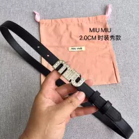 Cheap MIU MIU AAA Quality Belts In 2.0cm For Women #1328584 Replica Wholesale [$52.00 USD] [ITEM#1328584] on Replica MIU MIU AAA Quality Belts