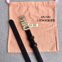 Cheap MIU MIU AAA Quality Belts In 2.0cm For Women #1328584 Replica Wholesale [$52.00 USD] [ITEM#1328584] on Replica MIU MIU AAA Quality Belts