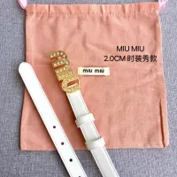 Cheap MIU MIU AAA Quality Belts In 2.0cm For Women #1328585 Replica Wholesale [$52.00 USD] [ITEM#1328585] on Replica MIU MIU AAA Quality Belts
