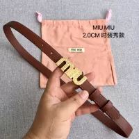 Cheap MIU MIU AAA Quality Belts In 2.0cm For Women #1328588 Replica Wholesale [$52.00 USD] [ITEM#1328588] on Replica MIU MIU AAA Quality Belts