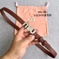 Cheap MIU MIU AAA Quality Belts In 2.0cm For Women #1328589 Replica Wholesale [$52.00 USD] [ITEM#1328589] on Replica MIU MIU AAA Quality Belts