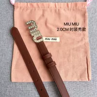 Cheap MIU MIU AAA Quality Belts In 2.0cm For Women #1328589 Replica Wholesale [$52.00 USD] [ITEM#1328589] on Replica MIU MIU AAA Quality Belts