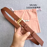 Cheap MIU MIU AAA Quality Belts In 3.0cm For Women #1328594 Replica Wholesale [$52.00 USD] [ITEM#1328594] on Replica MIU MIU AAA Quality Belts