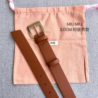 Cheap MIU MIU AAA Quality Belts In 3.0cm For Women #1328595 Replica Wholesale [$52.00 USD] [ITEM#1328595] on Replica MIU MIU AAA Quality Belts