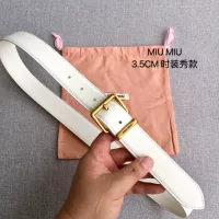 Cheap MIU MIU AAA Quality Belts In 3.5cm For Women #1328607 Replica Wholesale [$52.00 USD] [ITEM#1328607] on Replica MIU MIU AAA Quality Belts