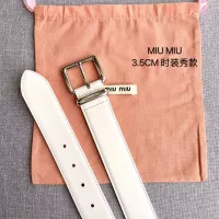 Cheap MIU MIU AAA Quality Belts In 3.5cm For Women #1328609 Replica Wholesale [$52.00 USD] [ITEM#1328609] on Replica MIU MIU AAA Quality Belts