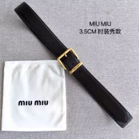 Cheap MIU MIU AAA Quality Belts In 3.5cm For Women #1328610 Replica Wholesale [$52.00 USD] [ITEM#1328610] on Replica MIU MIU AAA Quality Belts