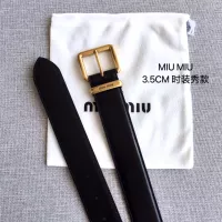 Cheap MIU MIU AAA Quality Belts In 3.5cm For Women #1328610 Replica Wholesale [$52.00 USD] [ITEM#1328610] on Replica MIU MIU AAA Quality Belts