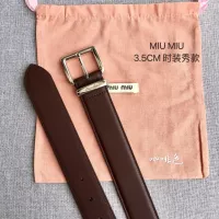 Cheap MIU MIU AAA Quality Belts In 3.5cm For Women #1328615 Replica Wholesale [$52.00 USD] [ITEM#1328615] on Replica MIU MIU AAA Quality Belts