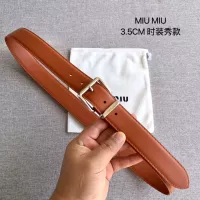 Cheap MIU MIU AAA Quality Belts In 3.5cm For Women #1328617 Replica Wholesale [$52.00 USD] [ITEM#1328617] on Replica MIU MIU AAA Quality Belts