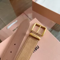 Cheap MIU MIU AAA Quality Belts In 3.5cm For Women #1328618 Replica Wholesale [$60.00 USD] [ITEM#1328618] on Replica MIU MIU AAA Quality Belts