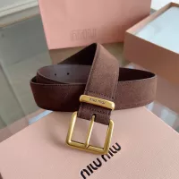 Cheap MIU MIU AAA Quality Belts In 3.5cm For Women #1328619 Replica Wholesale [$60.00 USD] [ITEM#1328619] on Replica MIU MIU AAA Quality Belts