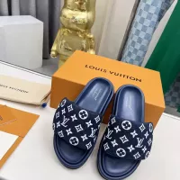 Cheap Louis Vuitton Slippers For Men #1329163 Replica Wholesale [$82.00 USD] [ITEM#1329163] on Replica Louis Vuitton Slippers