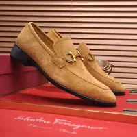 Cheap Salvatore Ferragamo Leather Shoes For Men #1329543 Replica Wholesale [$98.00 USD] [ITEM#1329543] on Replica Salvatore Ferragamo Leather Shoes